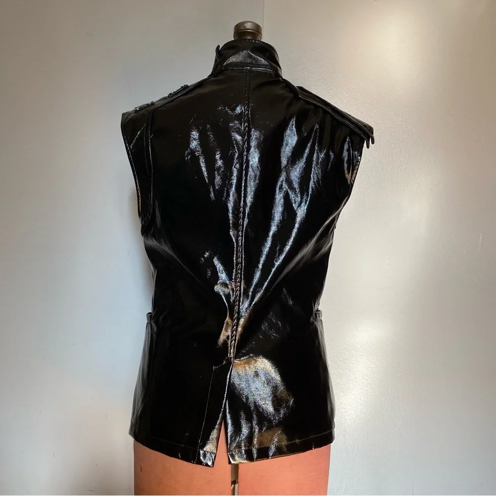 Punk Rave PVC Vest Black Size-S - Picture 3 of 10